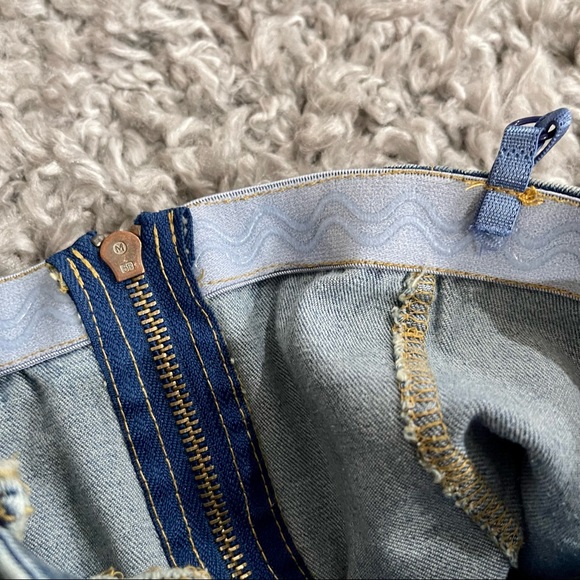 New! Tie front denim top! - Picture 4 of 5